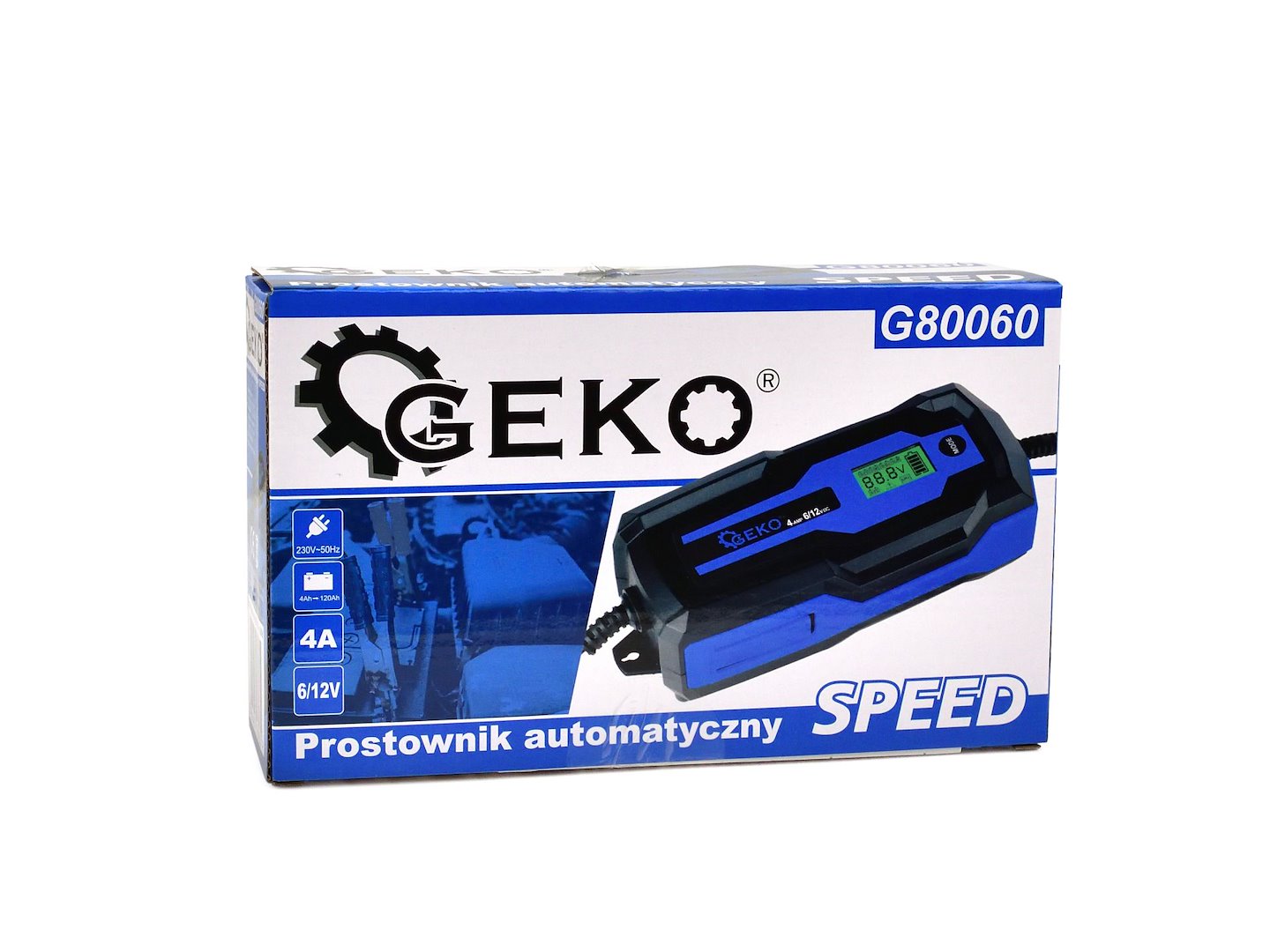 Φορτιστής Μπαταρίας Αυτόματος 6/12V 4A Με Οθόνη LCD Για Μπαταρίες 4-120Ah