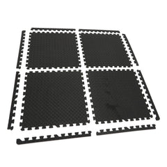 Σετ Πατάκια-Δάπεδο Καουτσούκ Μαύρο  61x61cm  4Τμχ HBM MACHINES