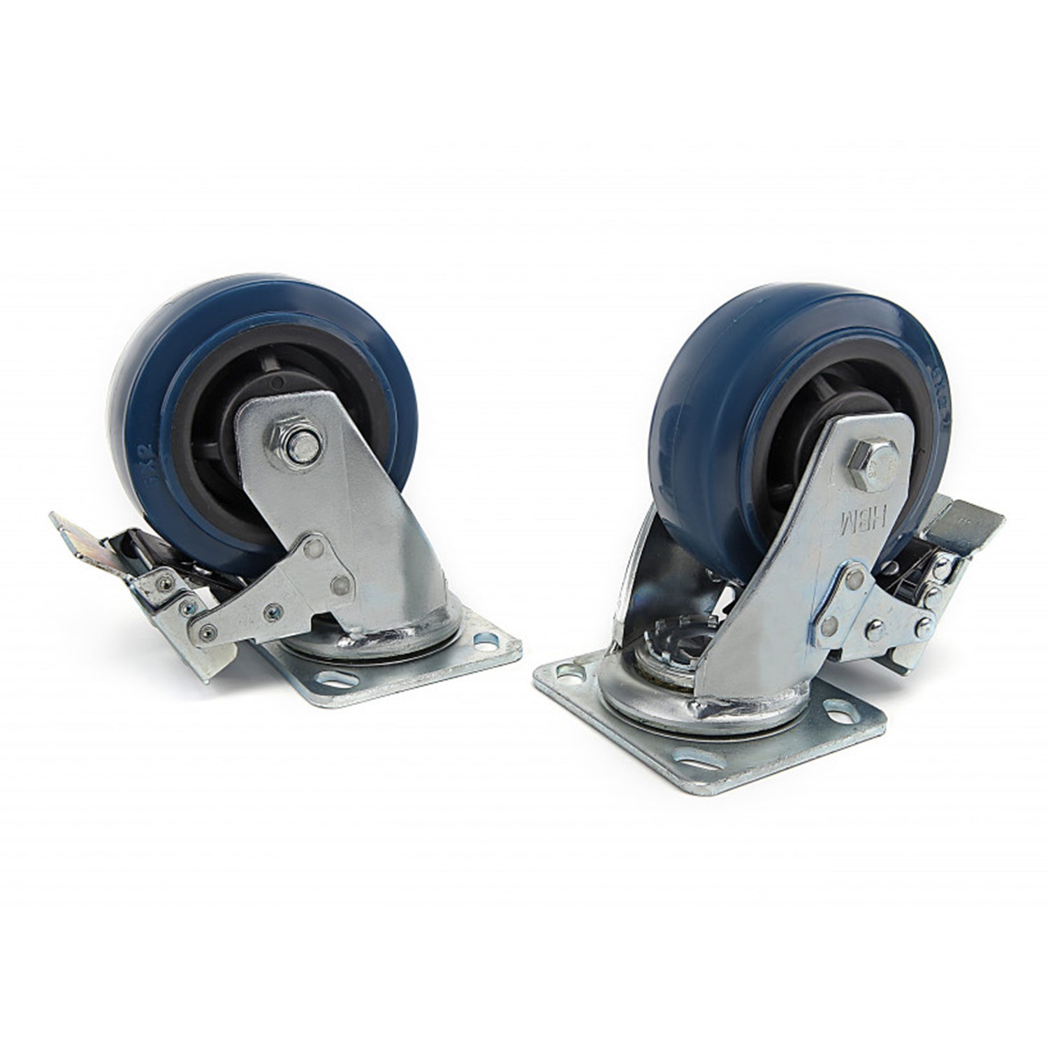 Σετ Τροχοί Περιστρεφόμενοι Με Φρένο 150MM 350KG 4Τμχ HBM