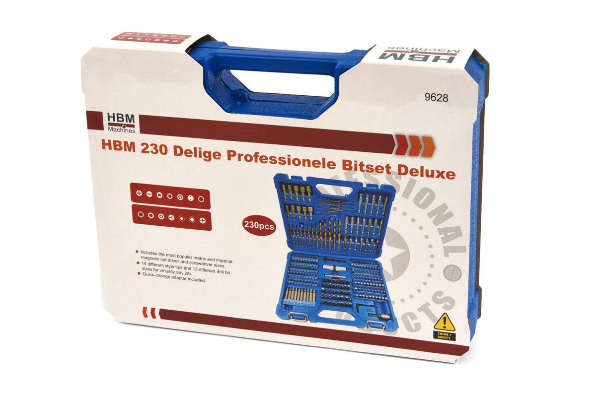 Hbm Machines Σετ 230 Τρυπάνια Hss Για Μέταλλο
