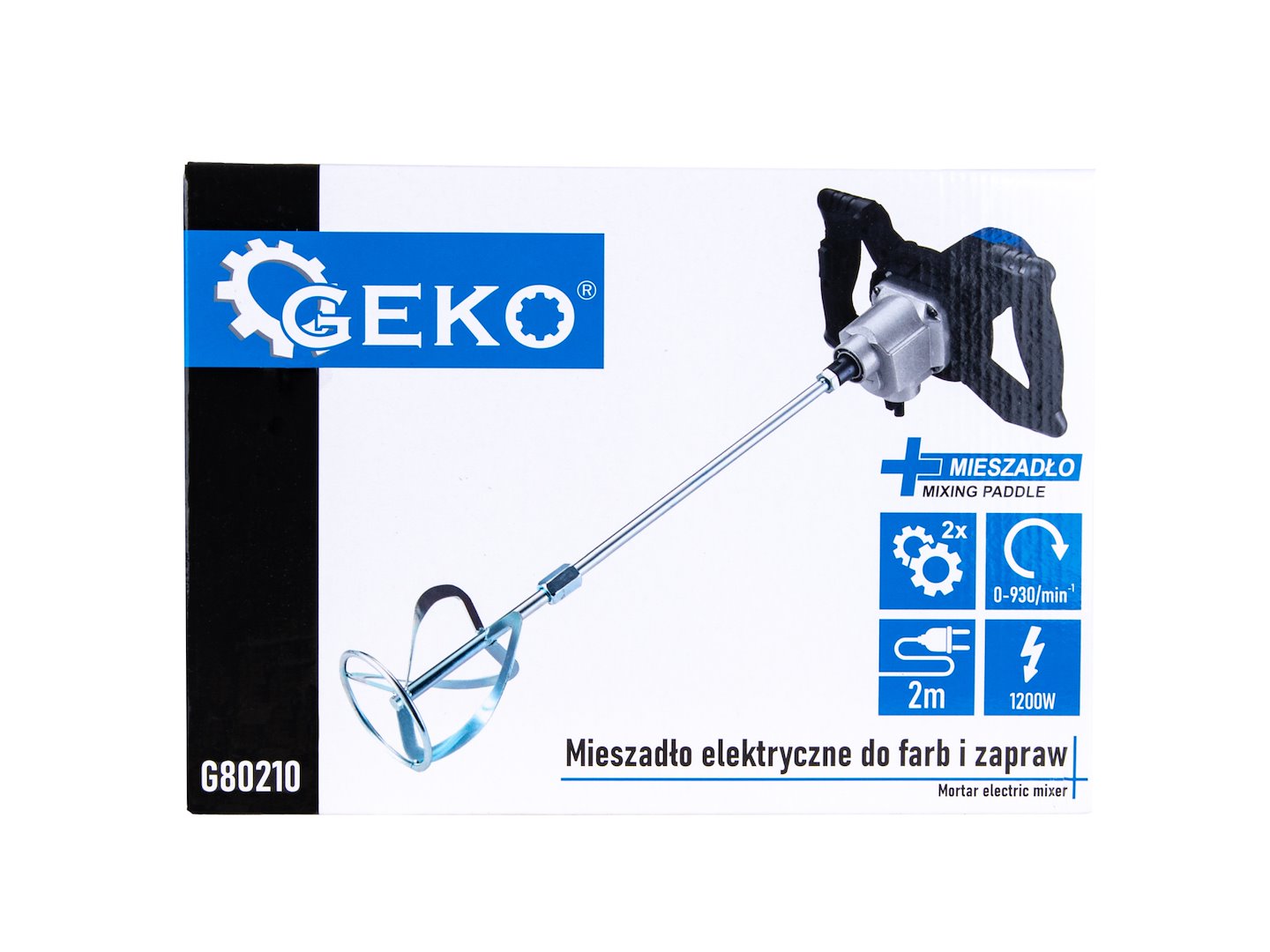Ηλεκτρικός Αναδευτήρας 1200W 2 Ταχυτήτων M14 Για Χρώματα Και Κονιάματα GEKO