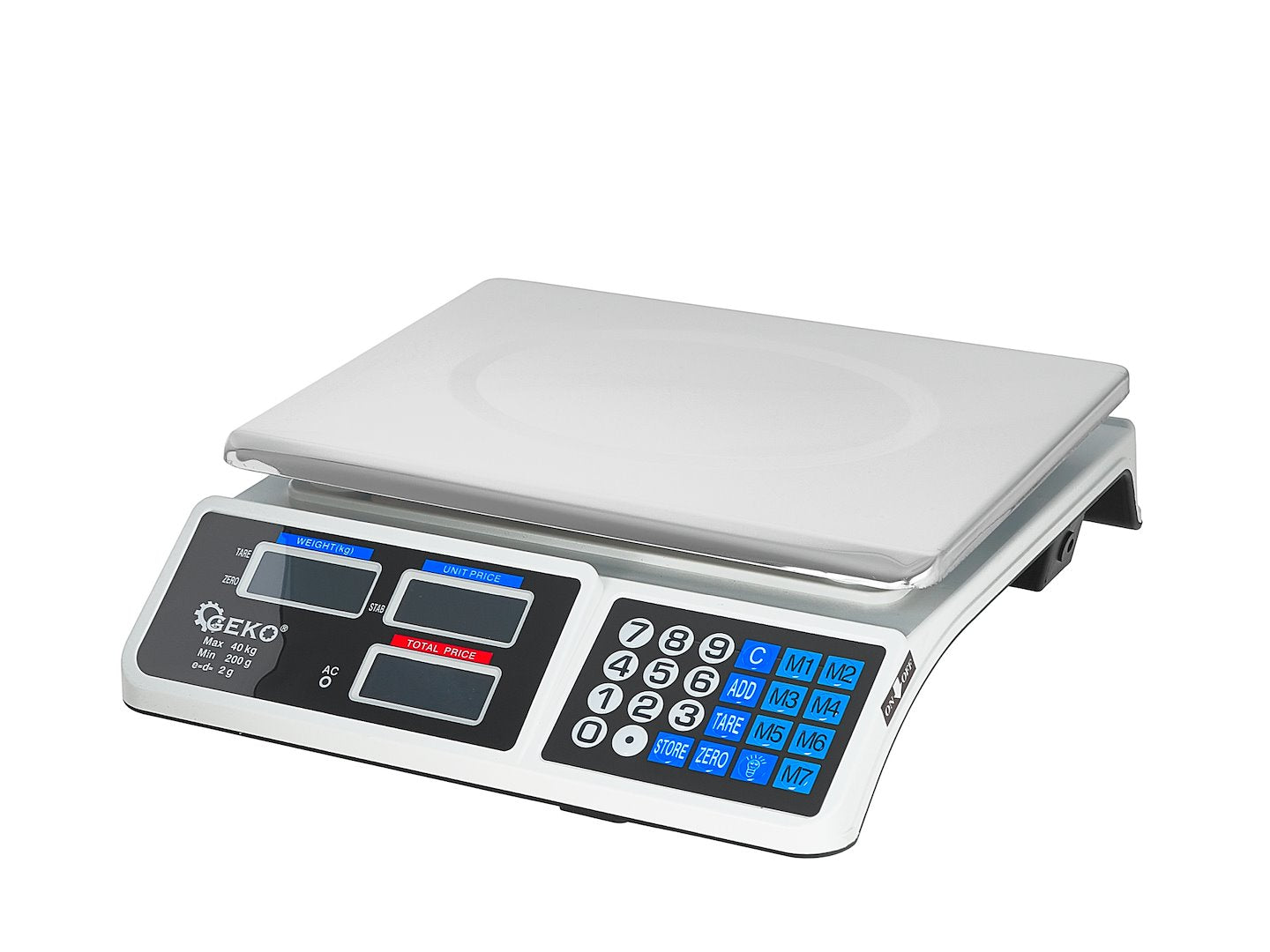 Ηλεκτρονική Ζυγαριά Με Οθόνη LCD 40kg GEKO