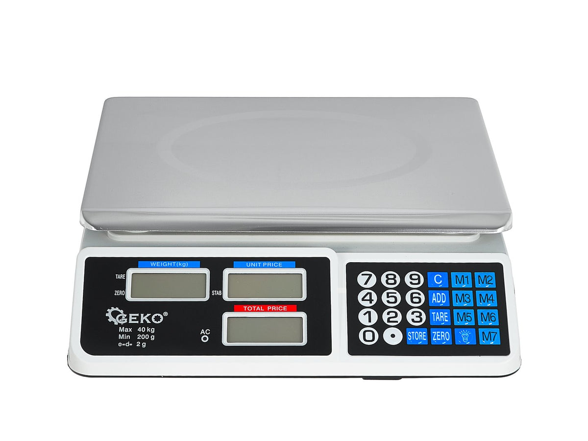 Ηλεκτρονική Ζυγαριά Με Οθόνη LCD 40kg GEKO