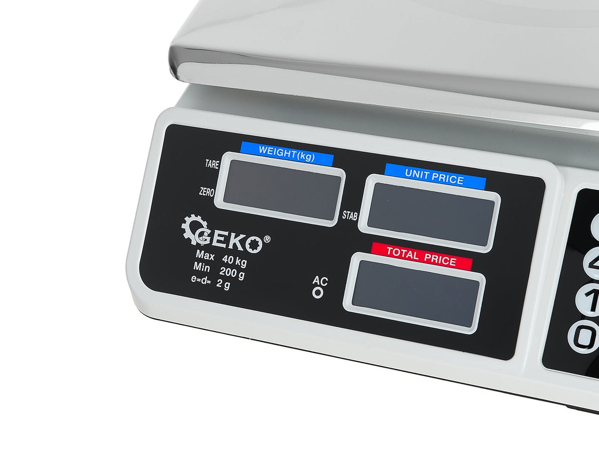 Ηλεκτρονική Ζυγαριά Με Οθόνη LCD 40kg GEKO