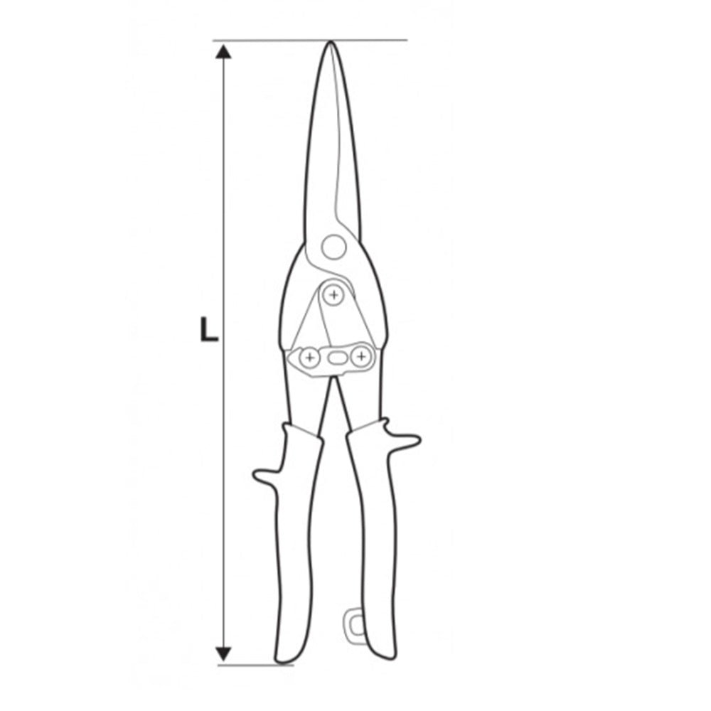 Ισιο Ψαλιδι Για Κοπη Λαμαρινασ 250Mm Topmaster