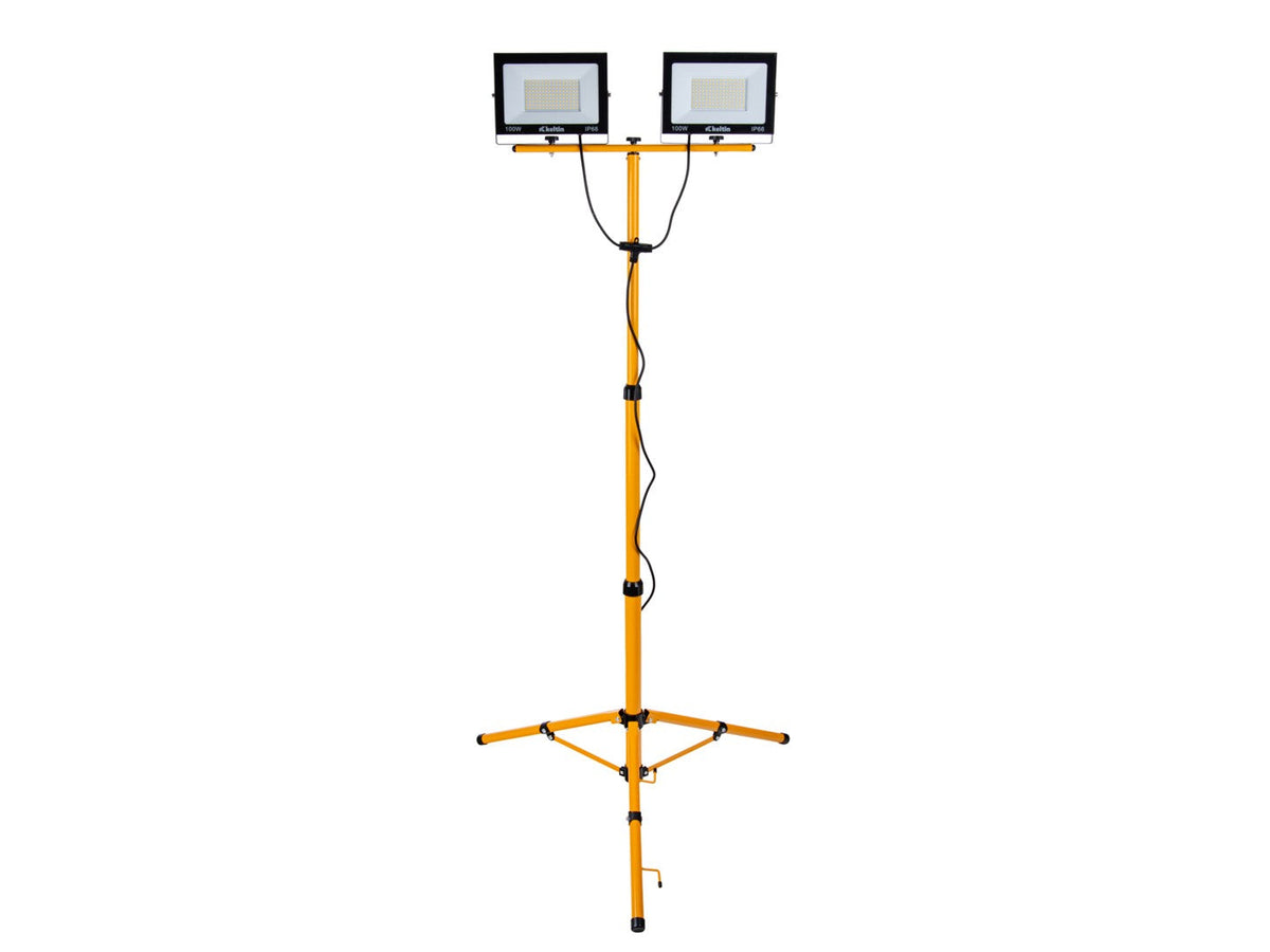 Λάμπα Led Εργασίας 2 X 100W 6500K Με Ρυθμιζόμενο Τρίποδο Στήριξης