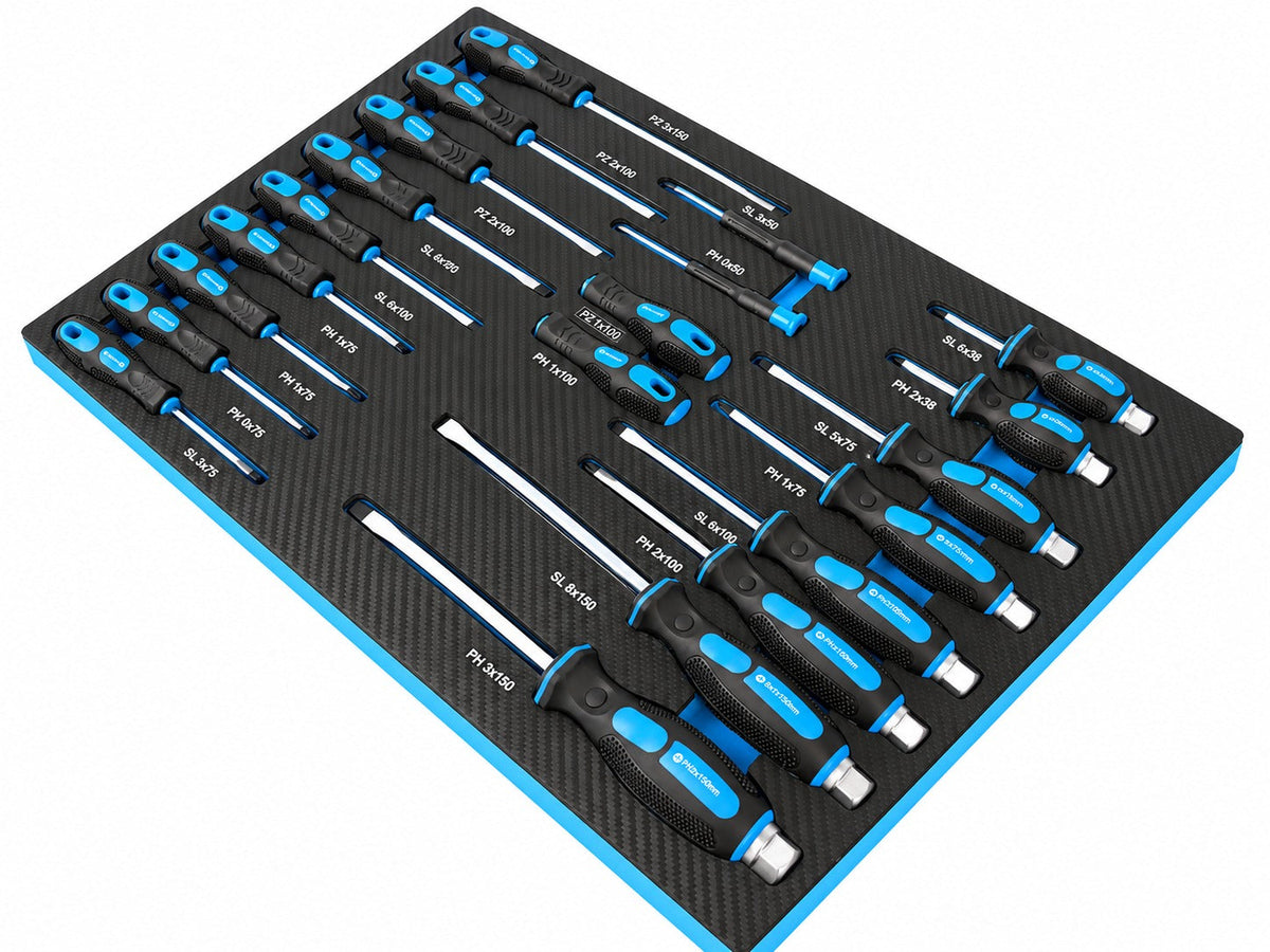 Σετ Κατσαβίδια Με Παξιμάδια Ροπής 21 Τμχ GEBO TOOLS