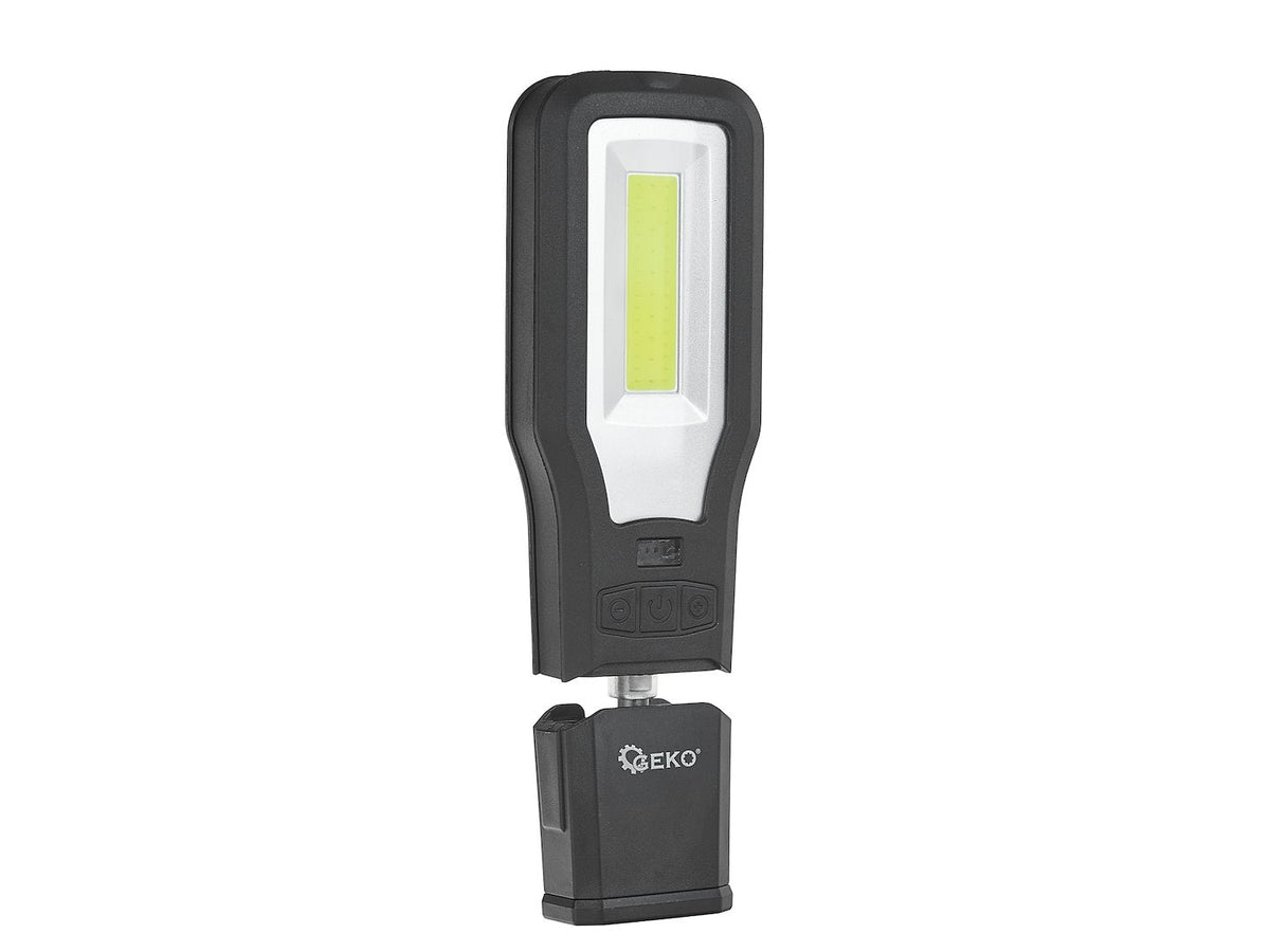 Φακός Συνεργείου Μπαταρίας Led Cob 10w+5w Επαναφορτιζόμενος Με Βάση 2000mAh 550lm IP54