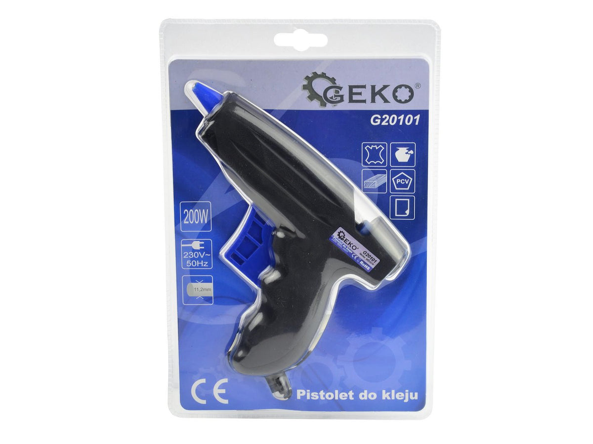 Πιστόλι Θερμοκόλλησης Σιλικόνης 200W GEKO