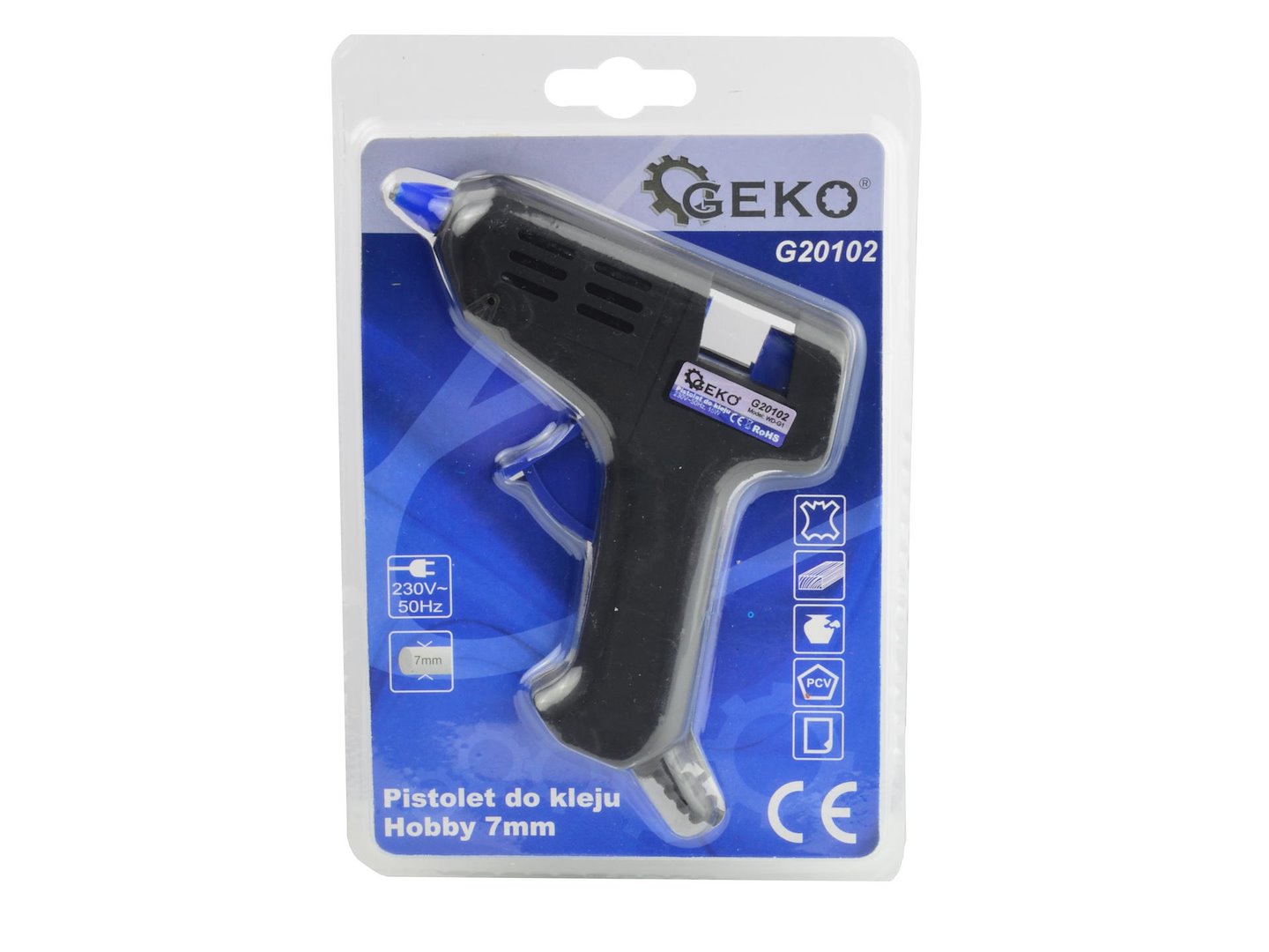 Πιστόλι Θερμοκόλλησης Σιλικόνης 15W GEKO