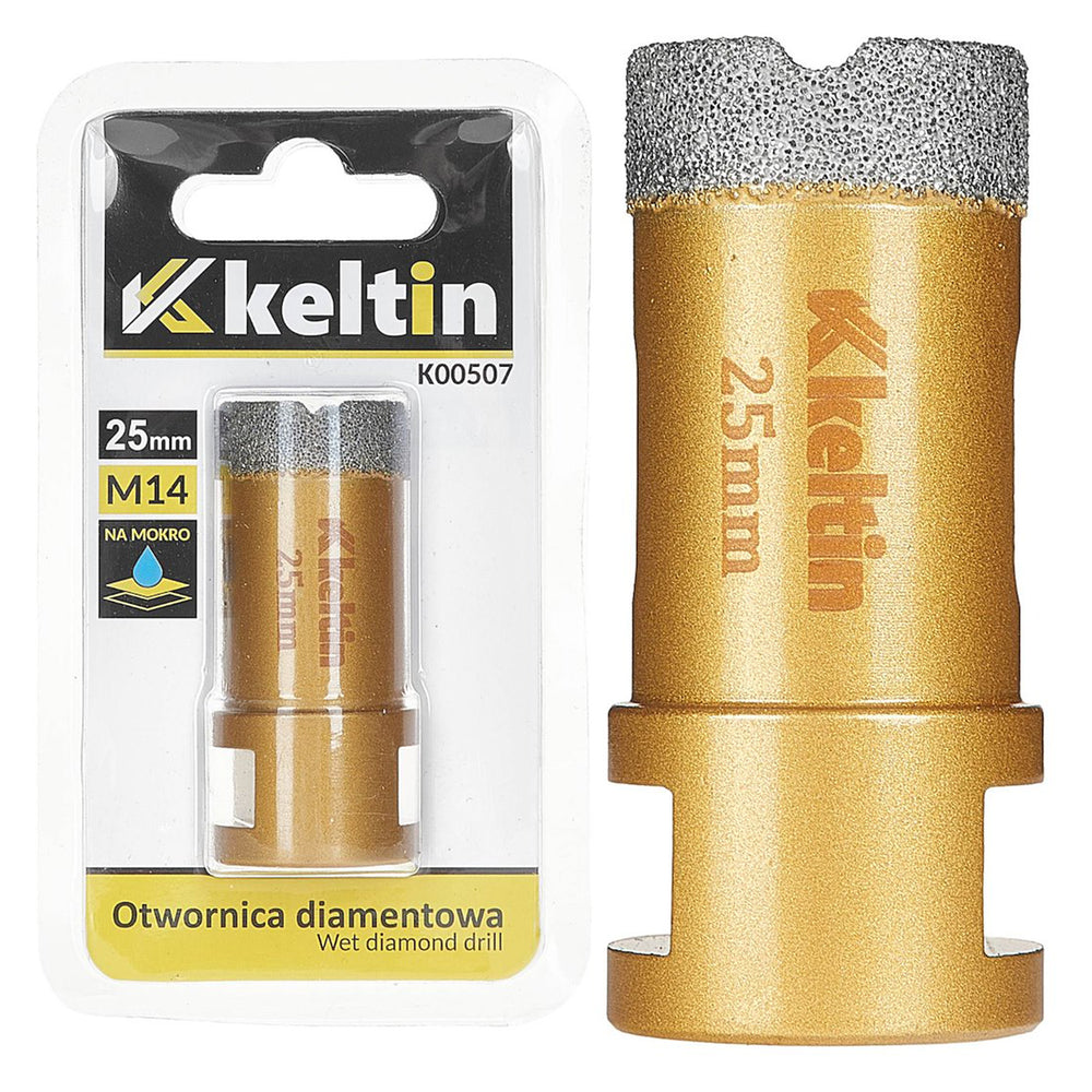 Ποτηροτρύπανο Διαμαντέ 25mm M14 KELTIN