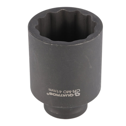 Quatros Καρυδάκι Αέρος Πολύσφηνο Μακρύ Με Καρέ Υποδοχής 1/2" Διάμετρος 41Mm