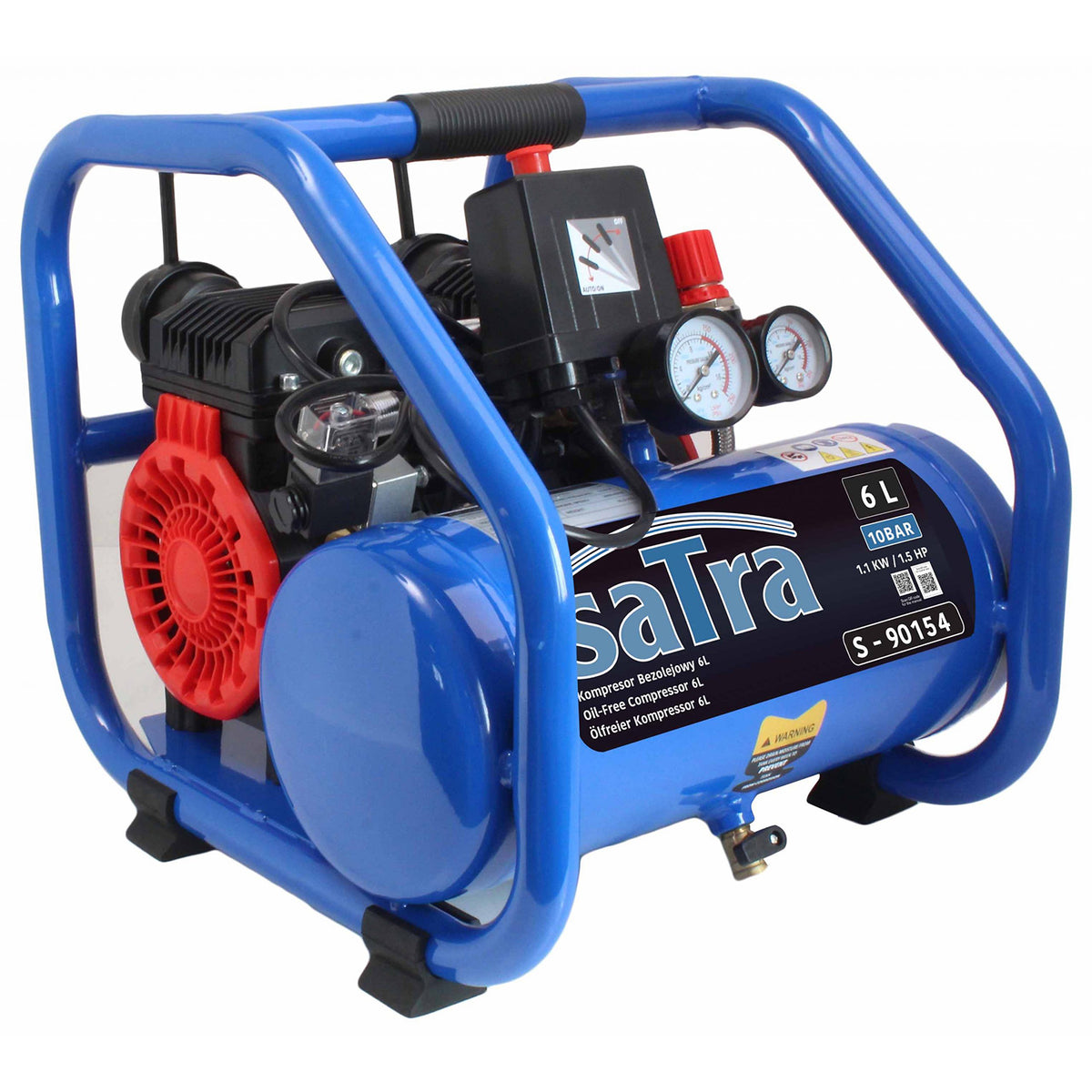 Αεροσυμπιεστής Oil Free 6L SATRA