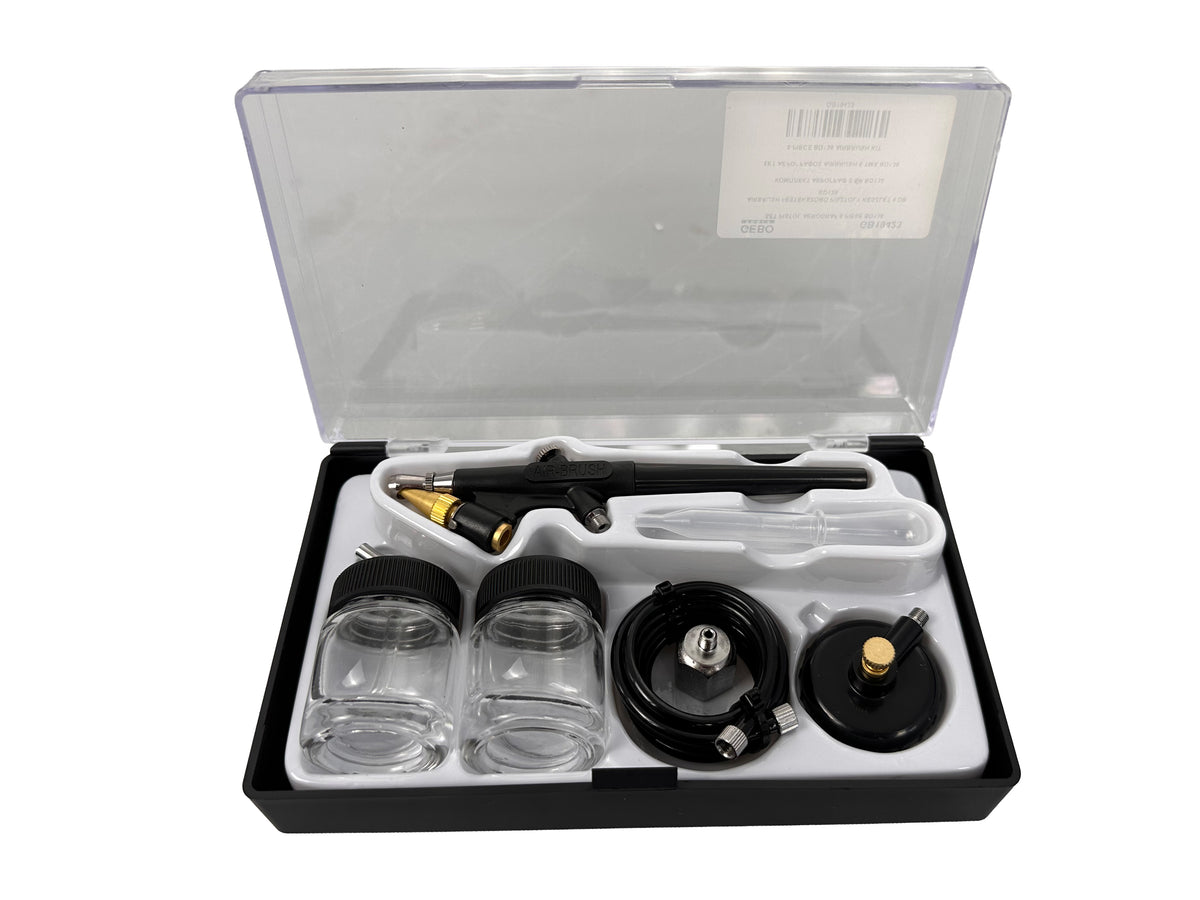 Σετ Αερογράφος Airbrush BD138 6Τμχ GEBO TOOLS