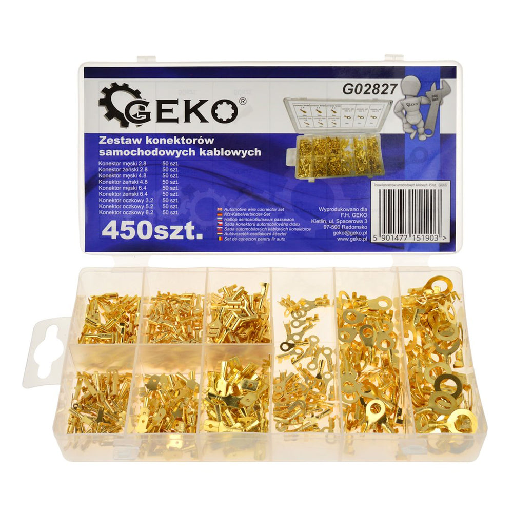 Σετ Ακροδέκτες Αυτοκινήτου 2.8-8.2mm 450Τμχ GEKO