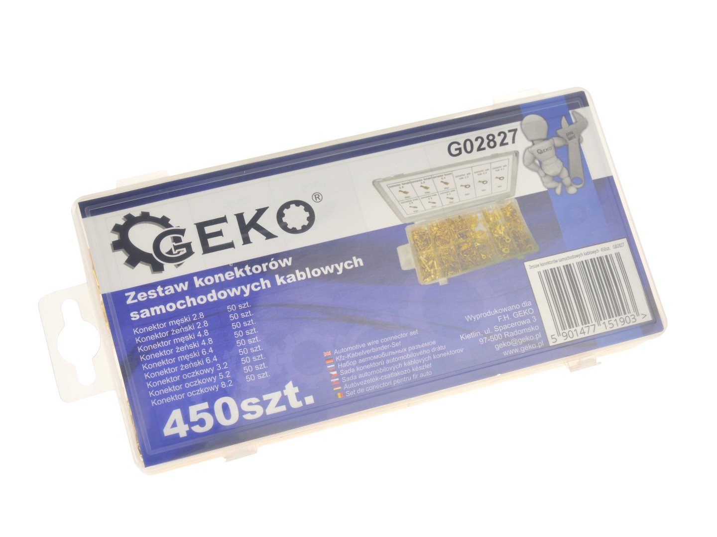 Σετ Ακροδέκτες Αυτοκινήτου 2.8-8.2mm 450Τμχ GEKO