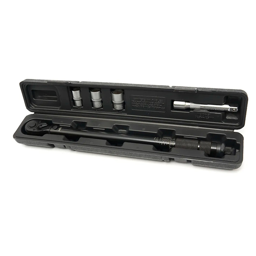Σετ Δυναμόκλειδο 1/2" 28-210Nm Καρυδάκι 1/2" 17-19-21mm 5 Τμχ HBM