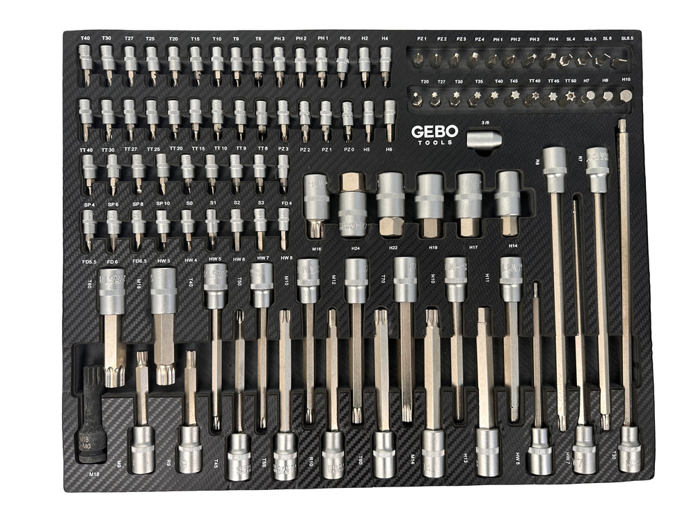 Σετ Εργαλειοθήκης Με Μύτες 101Τμχ GEBO TOOLS