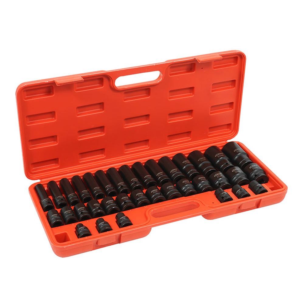 Σετ Καρυδάκια Κρουστικά 1/2 8-32mm 35Τμχ VERKE