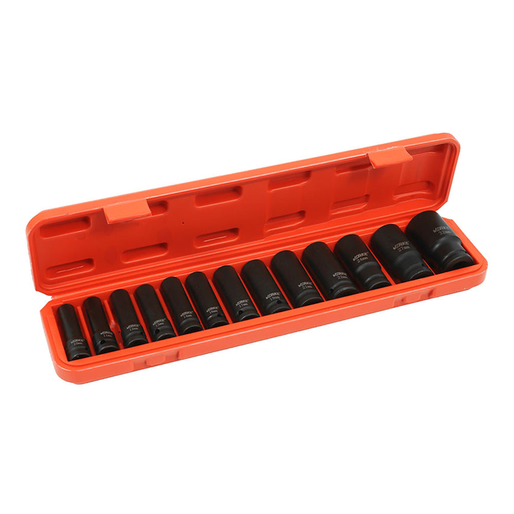 Σετ Καρυδάκια Μακριά Κρουστικά 1/2 10-32mm 13Τμχ VERKE