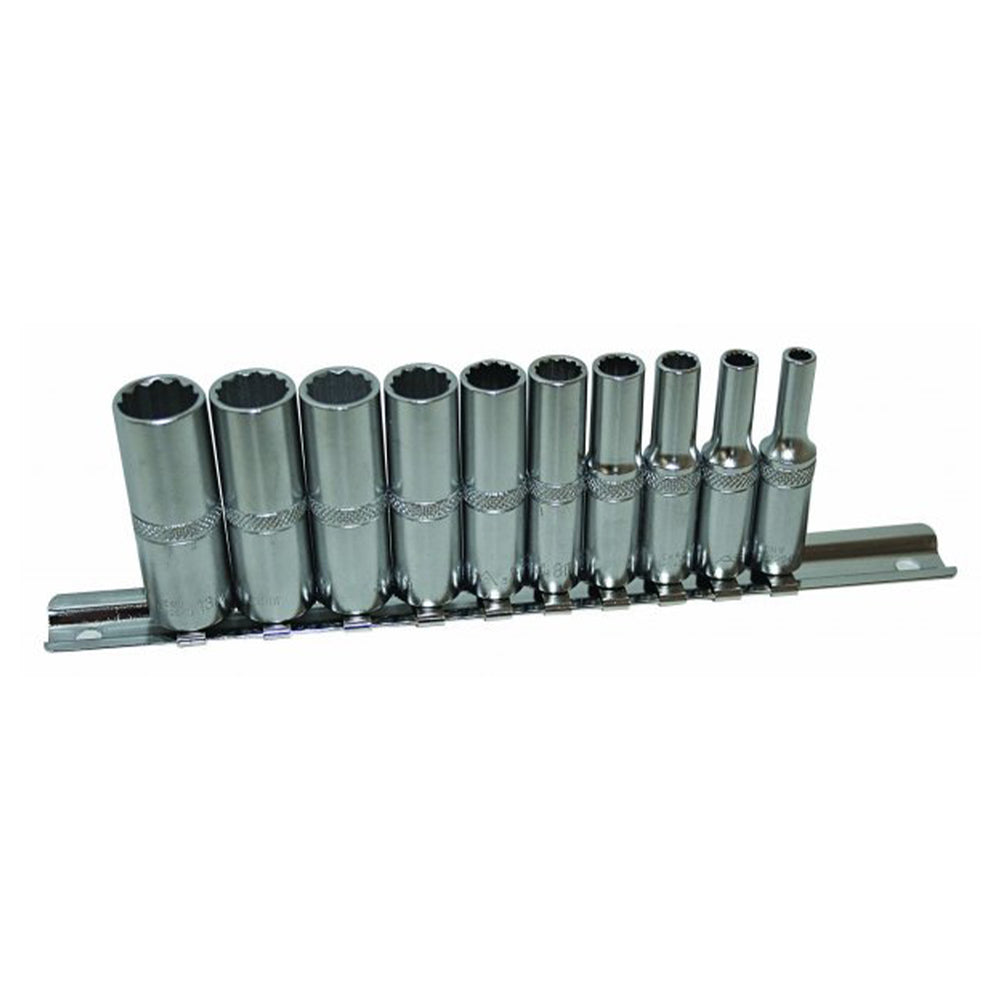 Σετ Καρυδάκια Μακριά Πολύγωνα 1/4" 4-13mm 10Τμχ