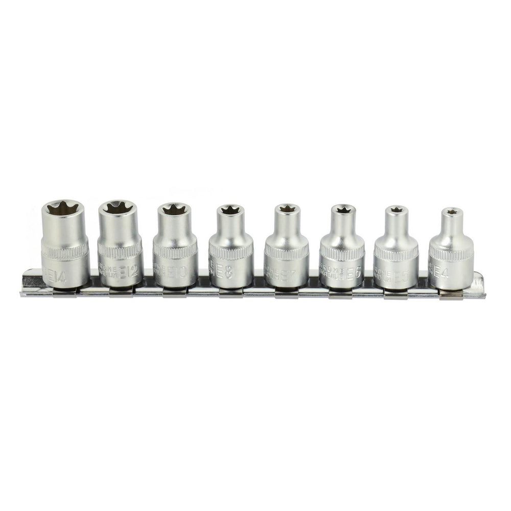 Σετ Καρυδάκια Torx E4-E14 3/8" 8Τμχ GEKO