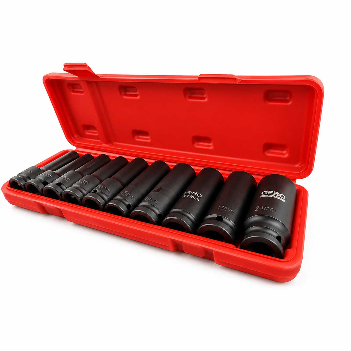 Σετ Καρυδάκια Κρουστικά 1/2" E8-E24, 10 Τμχ GEBO TOOLS