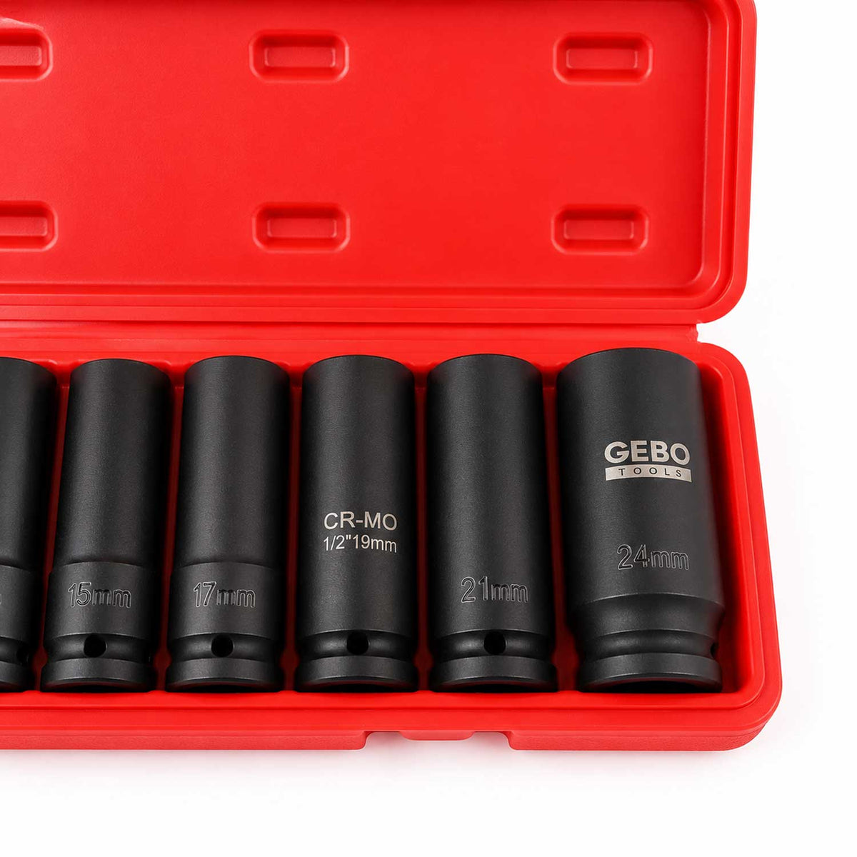Σετ Καρυδάκια Κρουστικά 1/2" E8-E24, 10 Τμχ GEBO TOOLS