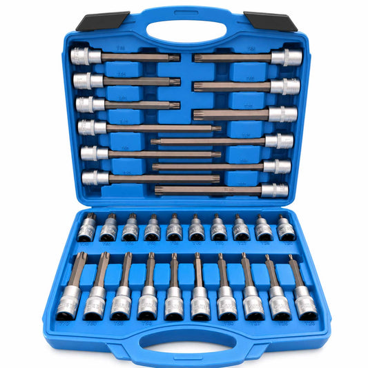 Σετ Καρυδάκια Με Μακριές Μύτες Torx 1/2" 32 Τμχ GEBO TOOLS
