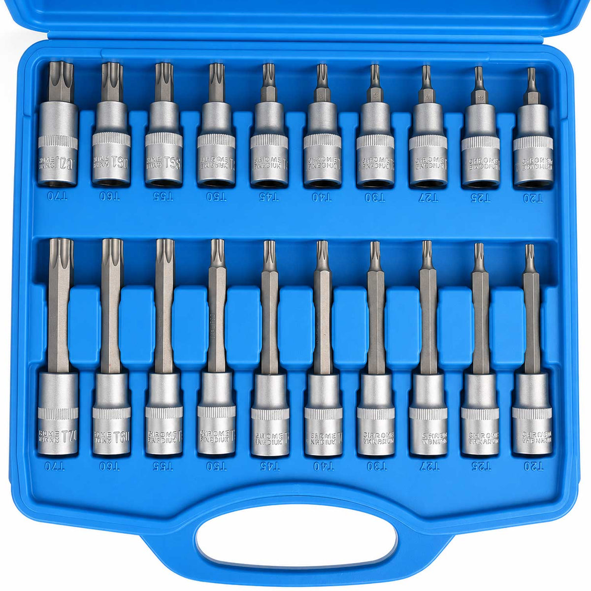 Σετ Καρυδάκια Με Μακριές Μύτες Torx 1/2" 32 Τμχ GEBO TOOLS