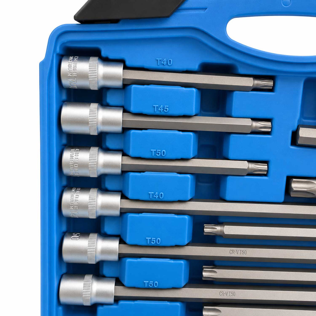 Σετ Καρυδάκια Με Μακριές Μύτες Torx 1/2" 32 Τμχ GEBO TOOLS