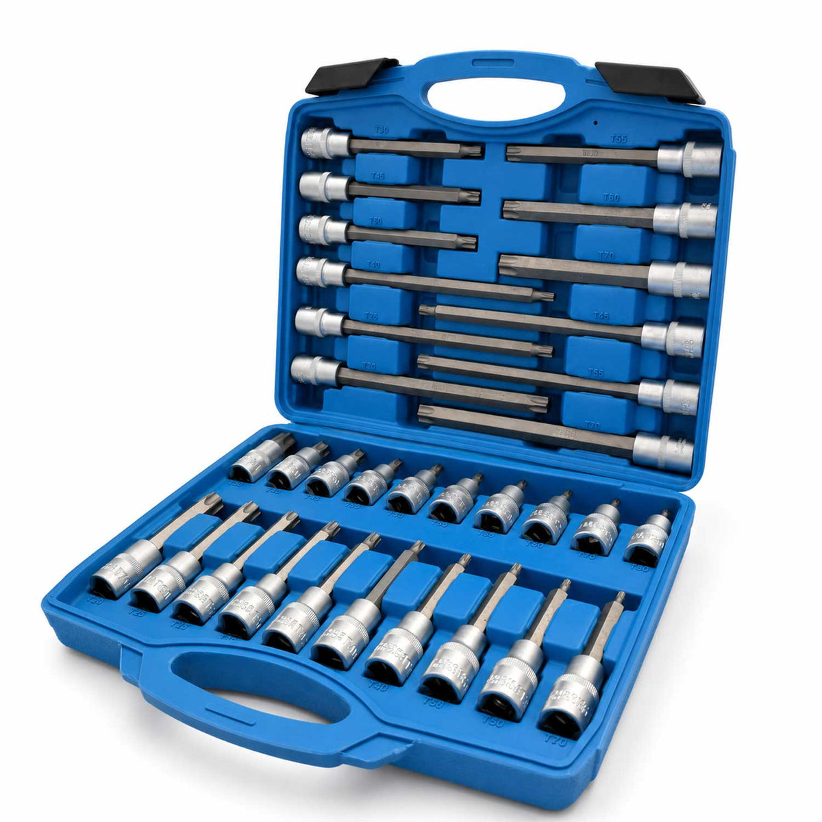 Σετ Καρυδάκια Με Μακριές Μύτες Torx 1/2" 32 Τμχ GEBO TOOLS