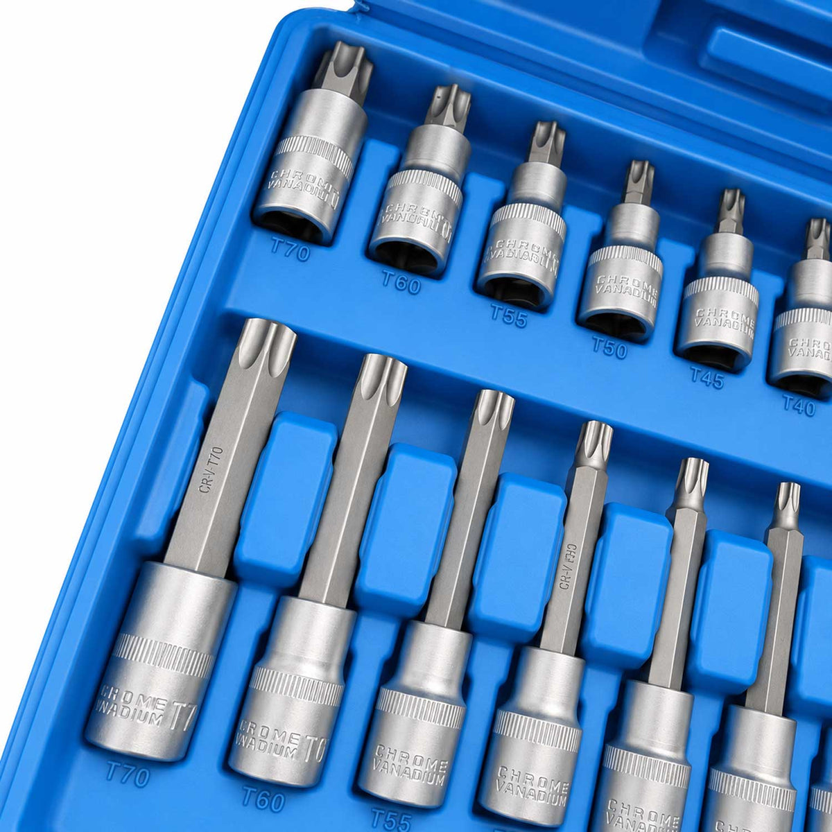 Σετ Καρυδάκια Με Μακριές Μύτες Torx 1/2" 32 Τμχ GEBO TOOLS