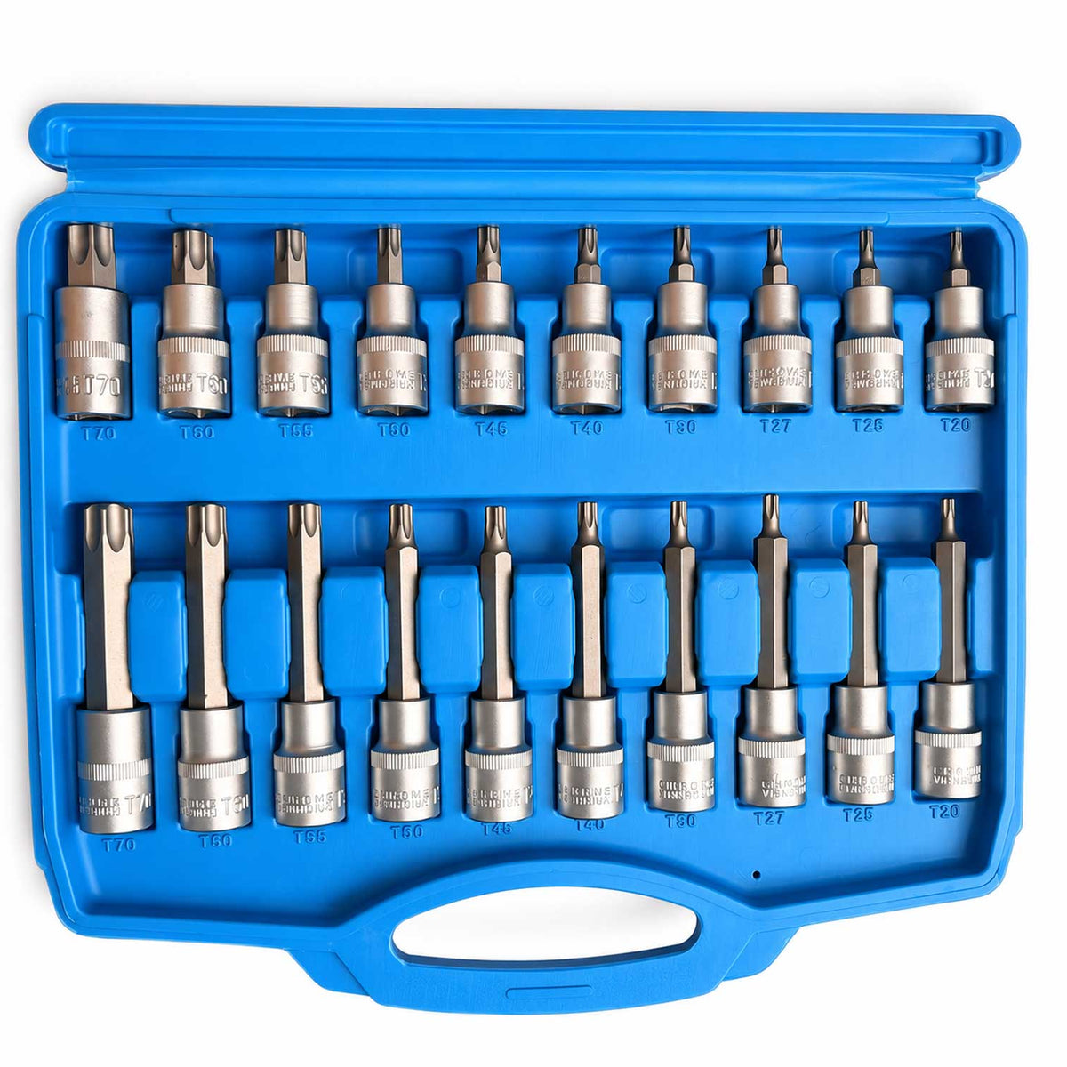 Σετ Καρυδάκια Με Μακριές Μύτες Torx 1/2" 32 Τμχ GEBO TOOLS