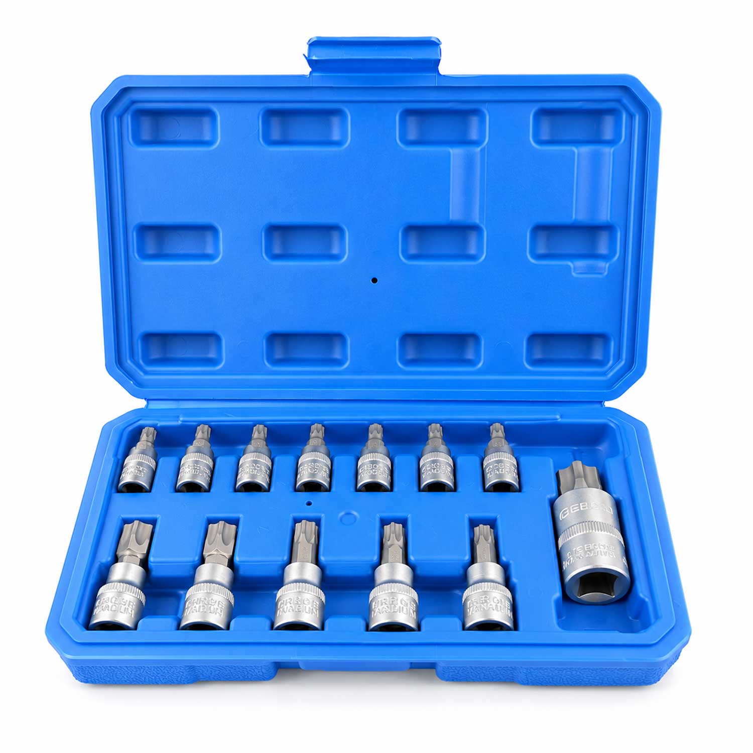 Σετ Καρυδάκια Με Μύτες Torx 5 Πλευρών  TS8-TS60 12 Τμχ GEBO TOOLS