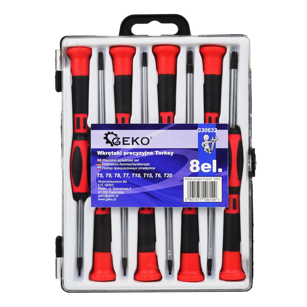 Σετ Κατσαβίδια Ακριβείας Torx T5-T20 8Τμχ GEKO