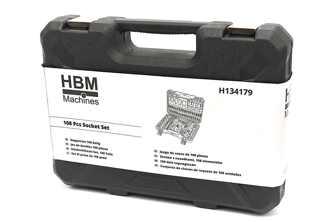 Σετ-Κιτ Εργαλείων 1/4" 1/2" 108Τμχ HBM MACHINES