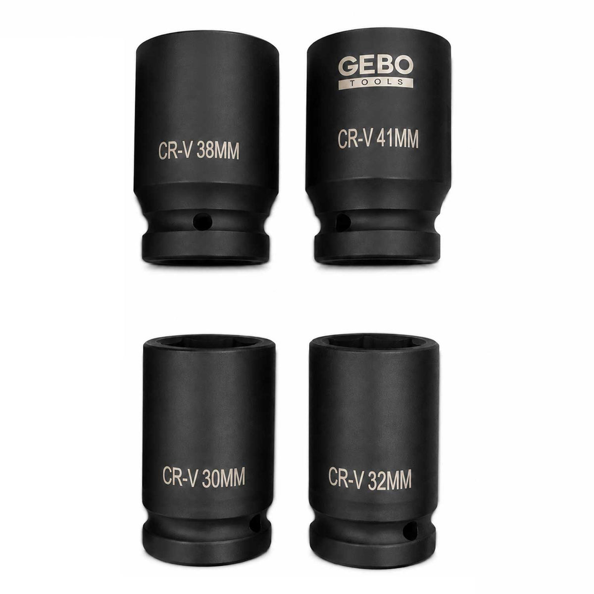Σετ Μακριά Καρυδάκια Κρουστικά 1'' 22-41 mm 10 Τμχ GEBO TOOLS