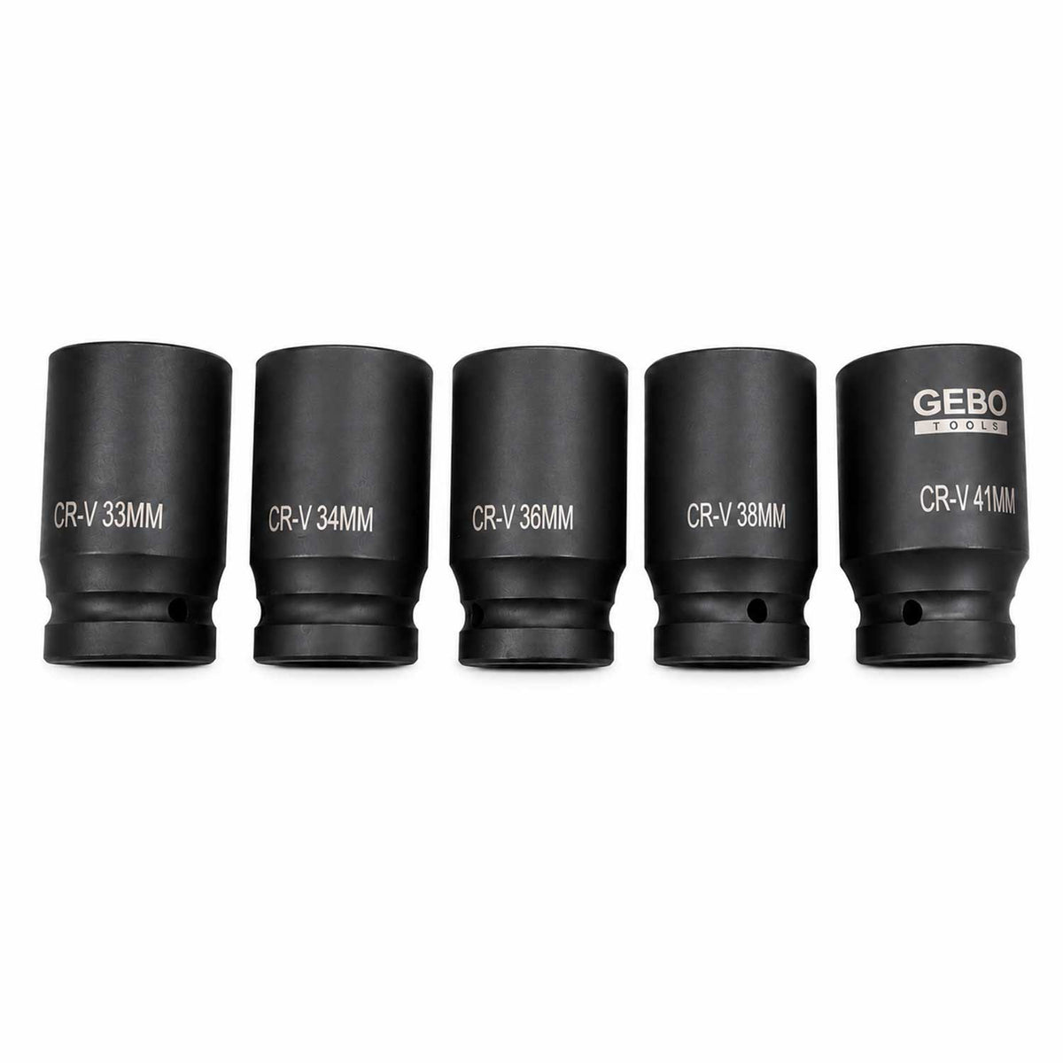Σετ Μακριά Καρυδάκια Κρουστικά 1'' 22-41 mm 10 Τμχ GEBO TOOLS