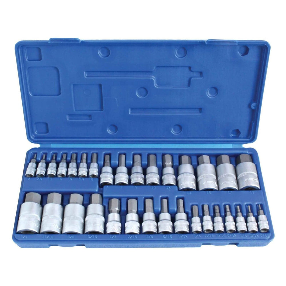 Συλλογή Μύτες Allen Εξαγωνικές 1/4" 3/8" 1/2" 2-19mm 32 Τμχ