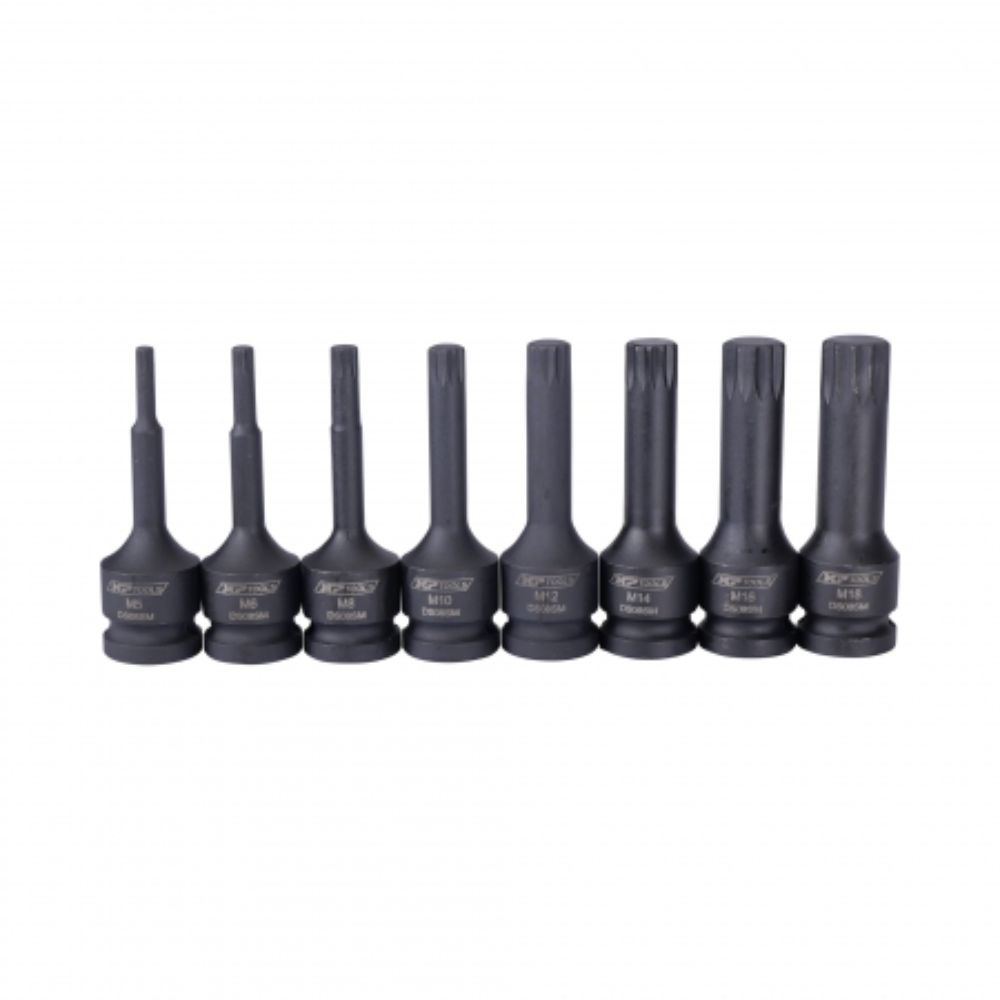 Σετ Μύτες M Spline Xzn Κρουστικές 1/2'', 8 Τεμάχια