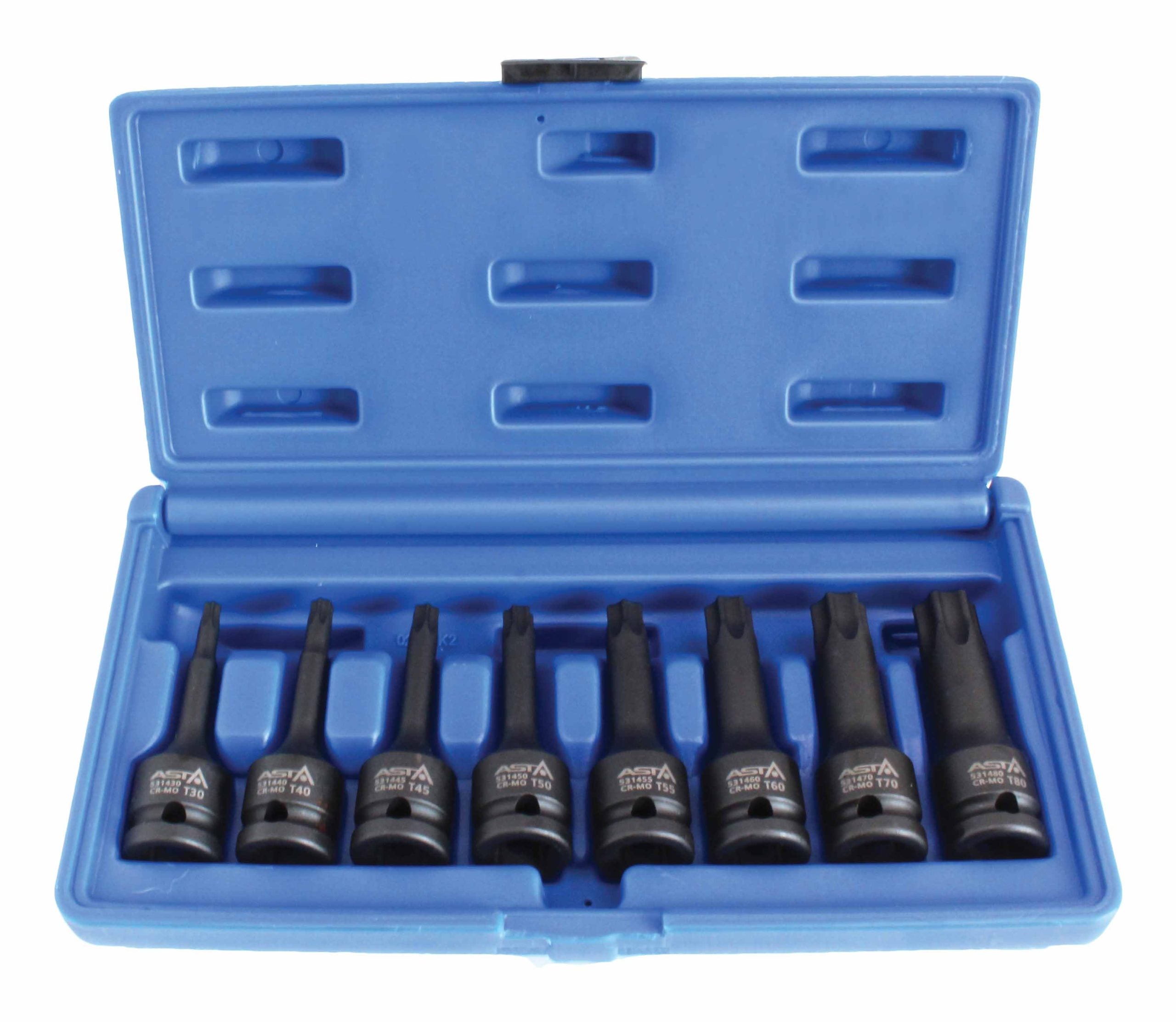 Σετ Μύτες Torx 1/2'' Κρούσης T30-T80 8 Τεμάχια
