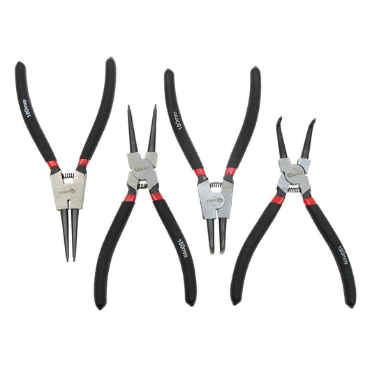 Σετ Πένσες Για Ασφάλειες Seeger 180mm 4Τμχ GEKO