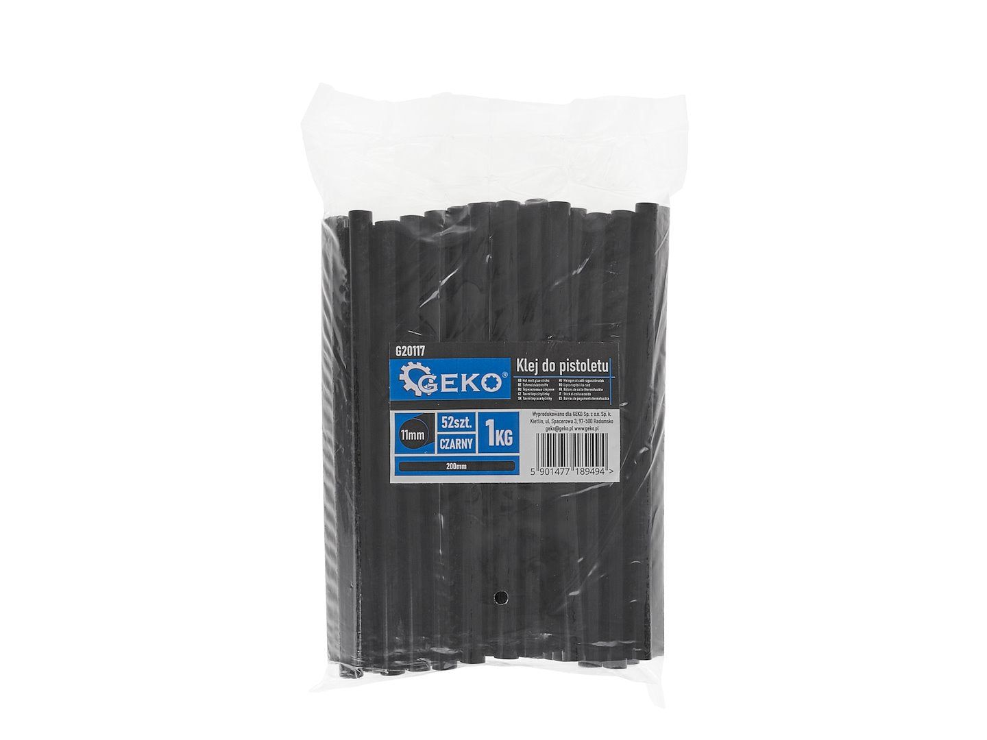 Σετ Ράβδοι Σιλικόνης Μαύρες 11x200mm 52Τμχ GEKO