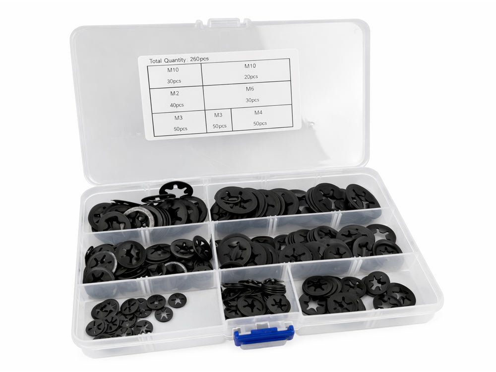 Σετ Ροδέλες Ασφαλείας Μ3-Μ12 160Τμχ GEBO TOOLS