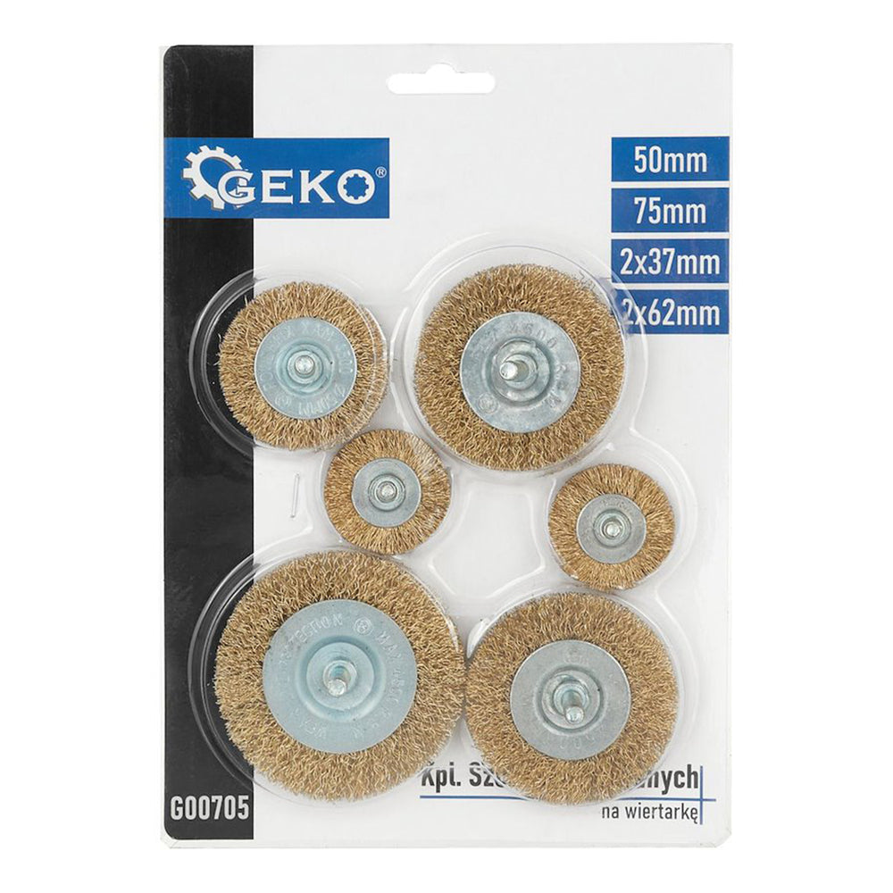 Σετ Συρματόβουρτσες Για Δράπανο 6Τμχ GEKO