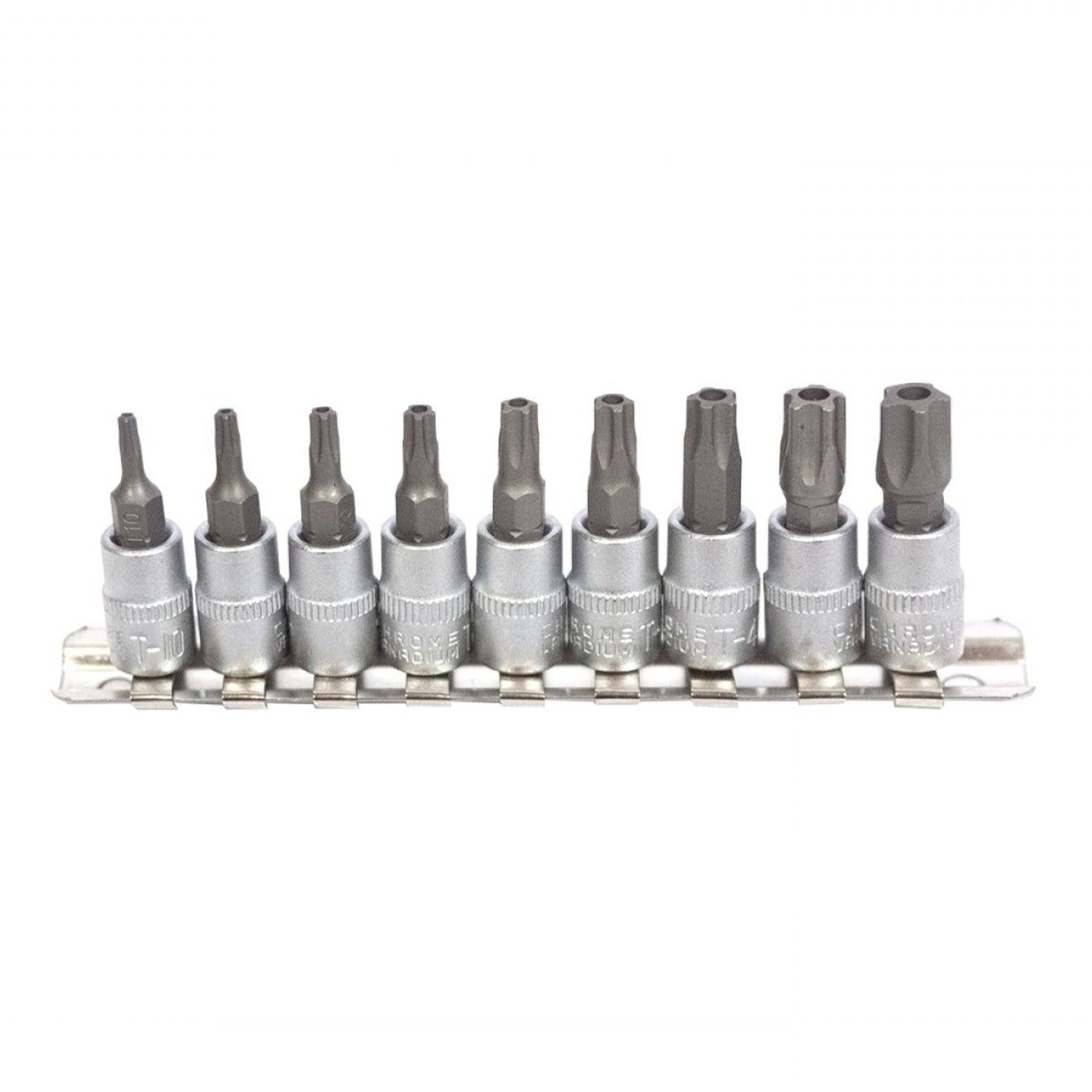 Σετ Torx 1/4'' 5 Ακτίνων Για Μετρητή Ροής Καυσίμου, 9 Τεμάχια, T10-T50, Kroftools
