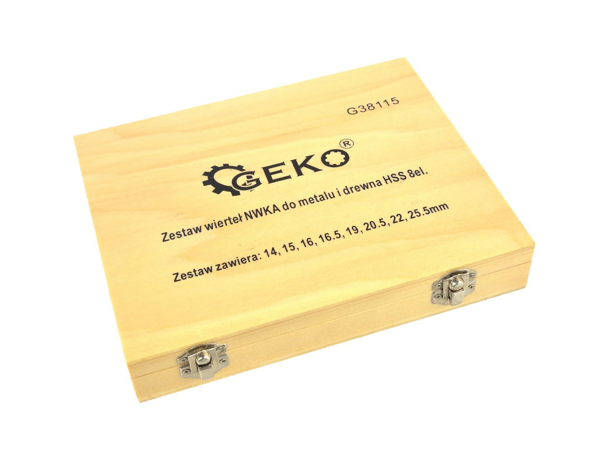 Σετ Τρυπάνια HSS-CO (5% Kοβάλτιο) 14-25,5mm 1.2" Γωνία 130° Για Σκληρά Μέταλλα Και Ξύλο 8Τμχ