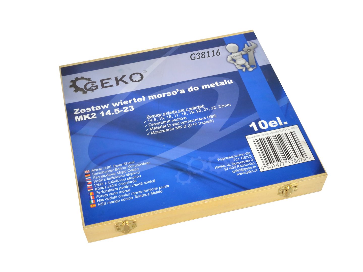 Σετ Τρυπάνια Morse MK2 Για Μέταλλο 14.5-23mm HSS 10Τμχ