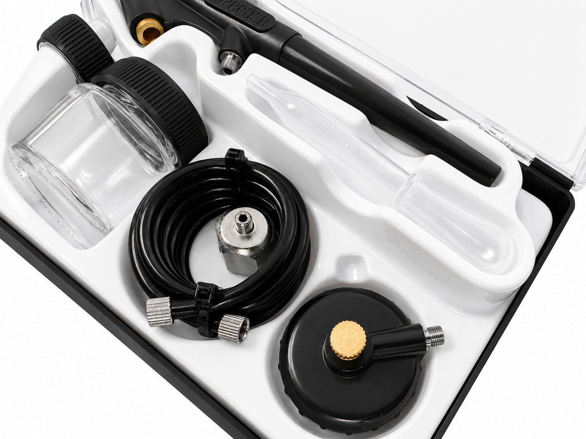 Σετ Αερογράφος Airbrush BD138 6Τμχ GEBO TOOLS